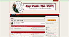 Desktop Screenshot of alanpricefansforum.org.uk