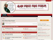 Tablet Screenshot of alanpricefansforum.org.uk
